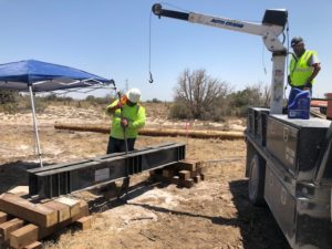 Load testing micropiles for Aragorn Titan power transmission lines
